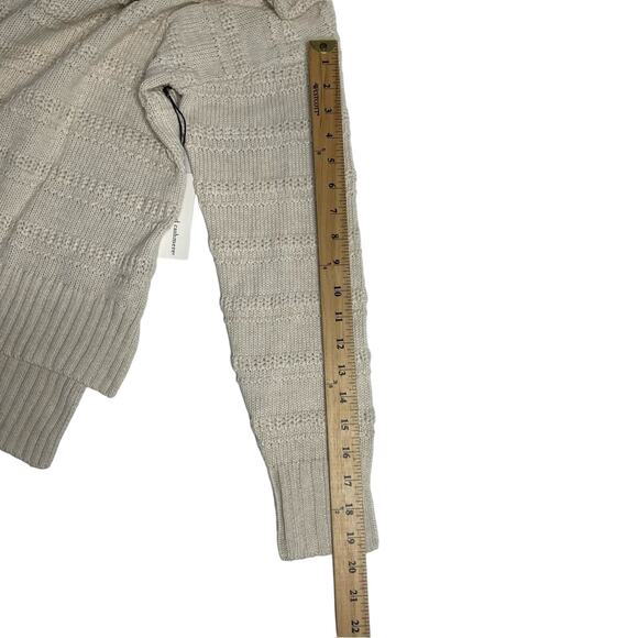 Cupcake And Cashmere Chunky Cable Knit Pullover Sweater‎ Cream Oversized Medium - Picture 6 of 9